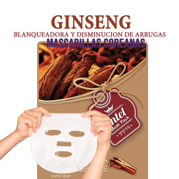 Máscarilla Facial de Ginseng Coreana