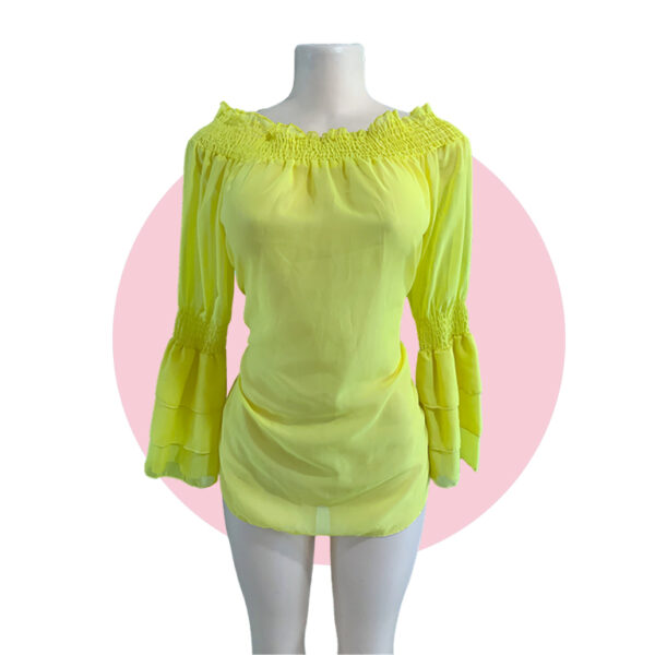 Blusa Manga Larga Amarilla