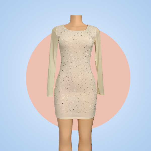 Vestido Lapiz con Piedras
