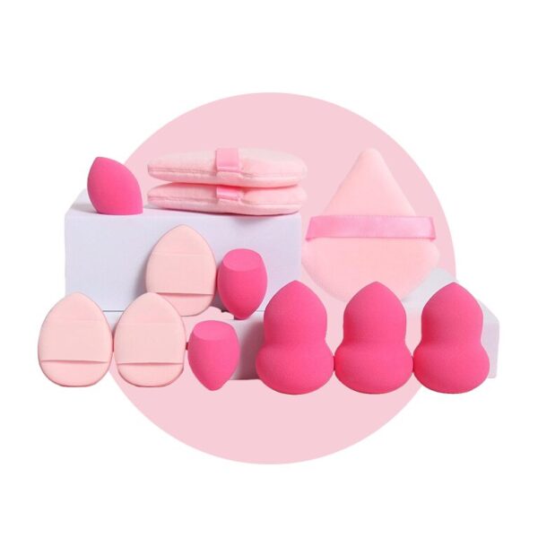 Set de 12 esponja de maquillaje Rosa