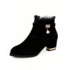 Botin Negro en gamuza size 7.5