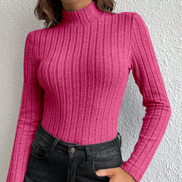 Top Cuello Alto Rosado