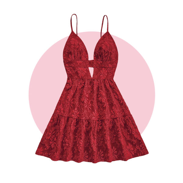 Vestido Corto Escote V