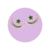 Aretes Luna Brillante