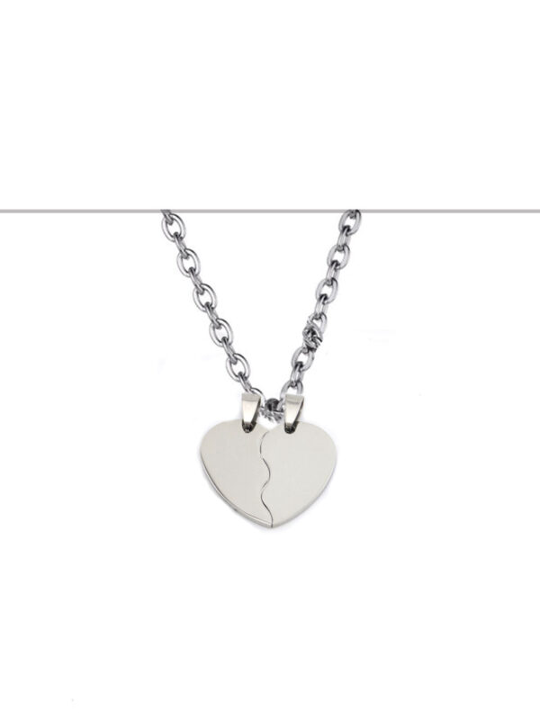 Cadena Corazón doble en Acero - Imagen 2